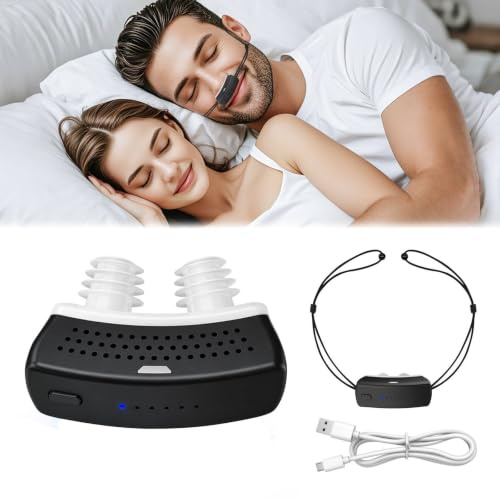 Appareil anti-ronflement électrique pour hommes et femmes, 6 niveaux de flux d'air