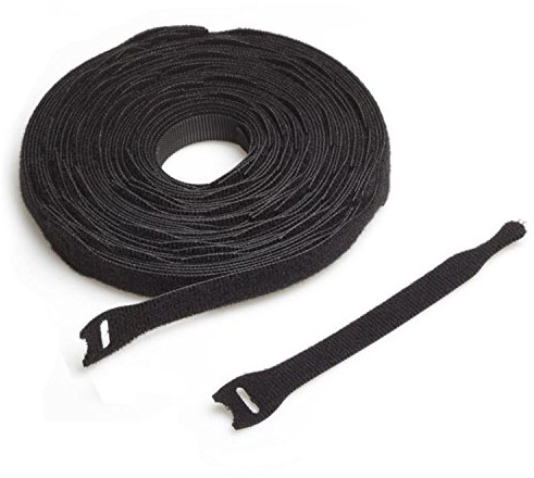 VELCRO® Brand Cable Ties One Wrap Double Sided Straps 13mmx200mm Black 10 Pieces