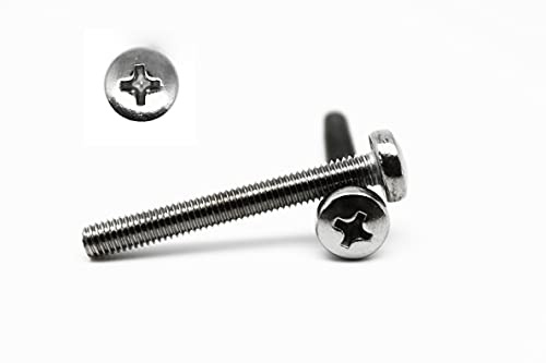 Linsenkopfschrauben DIN 7985 M3x16 - A2 Edelstahl - 50 Stück - Kreuzschlitz - Maschinenschrauben (50, M3x16 mm)