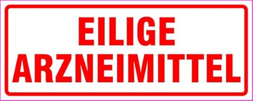 Auto Magnetschild oder Aufkleber, Eilige Arzneimittel, 20 x 8 cm (Magnet)