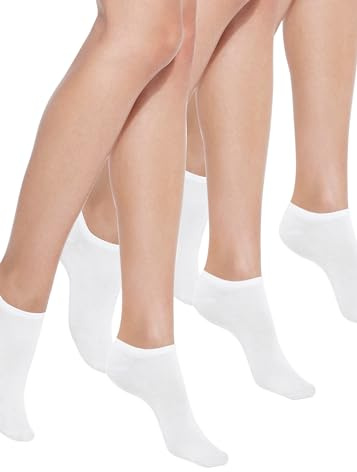 Golden Lady Minicalzino cotone 6 paia Calzini sportivi, Donna, Bianco (Bianco 098A), One Size (Taglia produttore:Unica)