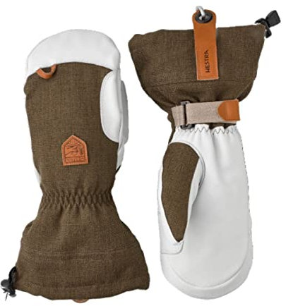HESTRA Skihandschuhe für Damen und Herren: wasserdichter Winterhandschuh aus Militärleder Herren (1er Pack)