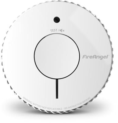 FireAngel Optical Smoke Alarm - FA6620 10-Year Battery Smoke Alarms for Home with Test/Silence Button - Replacement for FireAngel ST-622/ST-620 - Early Smoke Detector Fire Alarm - White