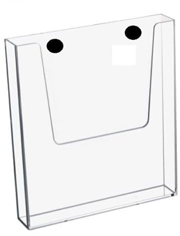 die magnetprofis Prospekthalter Acrylglas magnetisch DIN A4 Hoch Transparent