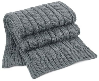 COOZO Unisex Zopfmuster Melange Schal