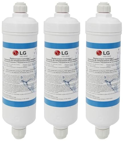 Lot de 3 Filtres à eau d'origine Frigo, Réfrigérateur, Congélateur ADQ73693901 LG Frigo, Réfrigérateur, Congélateur ADQ73693901 LG