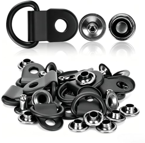 Cyrank 100 Set Schnürsenkelhaken, Schnürsenkel Schnallen Haken, Boot Spitze Haken, D-Ring Stiefelschnalle Mit Hakenösenschnallen Mit Nieten Für Wanderschuhe Reparatur Lederstiefel Schuhe
