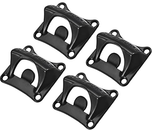 QUARKZMAN 4pz Apribottiglie Parete 2.5 x 2.2 Fusione Ferro Muro Montare Apribottiglie per Birra Cucina Locali Strumenti per Bar Locali KTV Hotel Nero