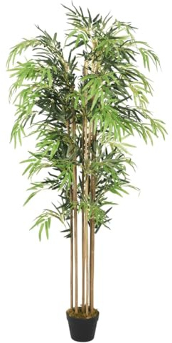 vidaXL Bambusbaum Künstlich 1605 Blätter 180 cm Grün