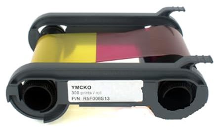 Pekuot YMCKO Farbband, kompatibel mit R5F008S130 für beidseitigen Drucker Evolis Primacy Zenius Edikio Flex Edikio 300 Bilder