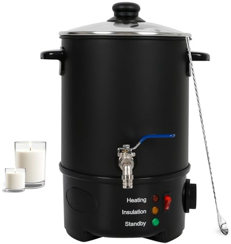 LIROPAU 6L Wachsschmelzgerät für Kerzenherstellung mit Temperaturregler