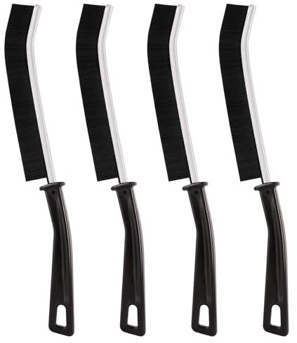 Kronwahl 4 STÜCK Set Fugenbürste, erstklassige Fugenreinigungsbürste, Hartborsten Eckenreinigungsbürste, Spaltreinigungsbürste, multifunktionale Reinigungsbürste für Bad, Küche, Fliesen usw.