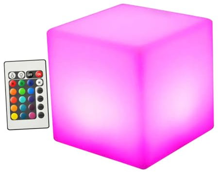 HOMSFOU Wasserdichte Led-würfelbeleuchtung Wärmebeständiges Pe-material Farbwechsel Und Dimmfunktion Mit Fernbedienung Outdoor Und Indoor-dekorationslicht Für Garten Party Und Camping