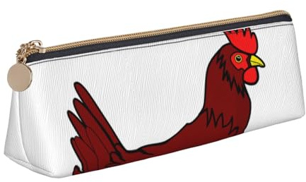 JRBWTDBW Federmäppchen aus Leder, schlankes Design, Stifteetui mit metallischem Reißverschluss, für Studenten, Büro, Uni, Mittelschule, Stifteetui, weiß, Einheitsgröße, Schulranzen-Set