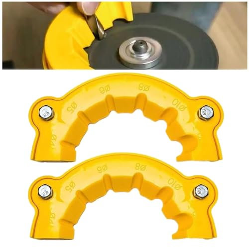 Drill Bit Sharpener, Drill Bit Grinding Attachment, Drill Sharpener For All Bits, Multipurpose Drill Bit Grinding, Professional Grinding Tool For Bench Grinder Sharpening Jig Drill Bit Sharpener(2pcs)