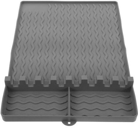 Happyyami Silikon Grillmatte Hitzebeständig Ölabweisend Mit Aufhängeloch rutschfeste Grillwerkzeug Matte Für Gas Holzkohlegrill Praktische Seitenablage Und Küchenarbeitsplatte