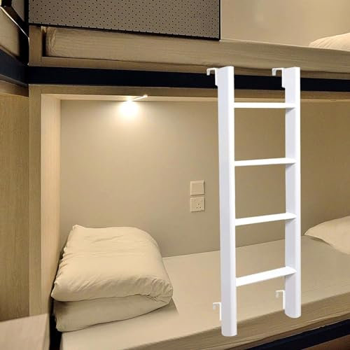 GAOXIONG Scaletta Bianca per Letto a Castello, scaletta di Ricambio Multifunzione, Portatile, per Letto sospeso, per dormitorio, soppalco, Camper (Dimensioni: 116 cm (45))