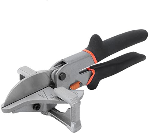 Cesoie a più Angolo, Strumento di Taglio Rotondo 240mm 0~135 Gradi Trunking di Forbici Angeli Multifunzione Utensile per Tagliata a Rivestimento in Carbonio per Taglio Legno Morbido, Plastica, PVC