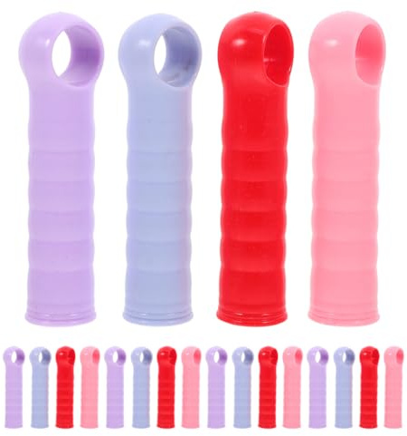 Operitacx 40pcs Mop Handle End: Household Mop Rod End Cap Replacement - Plastic Broom Poles Handle Grip Sleeve for Home Commercial Cleaning
