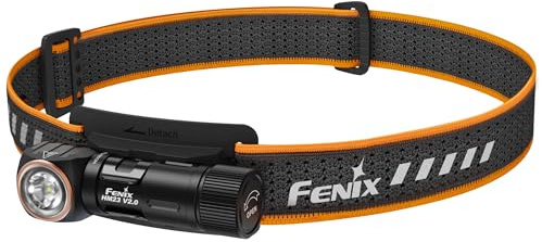 Fenix HM23 V2.0 Stirnlampe,300 Lumen LED Taschenlampe Hell,AA-Batterie,IP68 Wasserdichte,88M,150° Vertikale Neigung,Magnetische Endkappe,Leicht Kopflampe,Camping,Joggen,Angeln,Notfall Ausrüstung
