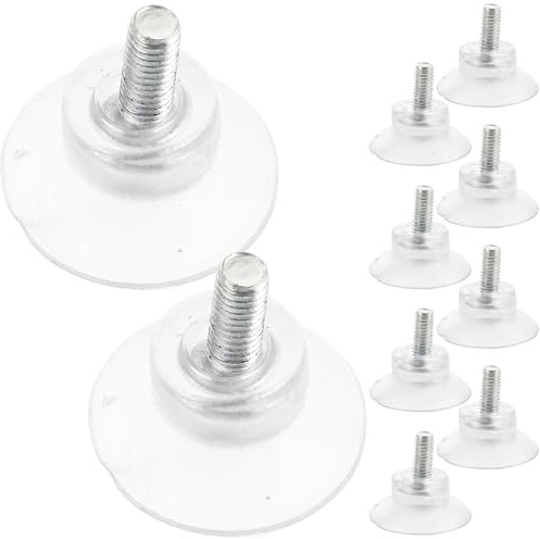 KOMBIUDA 10 pièces Petites Ventouses Transparentes pour Table Verre Antidérapantes Cales pour Table Basse et Meubles Extérieurs Fixation Solide et Résistante Aux Glissements
