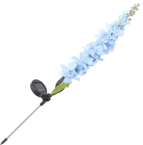 Angoily Lampe Solaire LED à Piquer Violette pour Pelouse et Jardin Hauteur 75 CM Éclairage Décoratif Extérieur Autonome Lampe Décorative à Encastrer au Sol Énergie Couleur Aléatoire