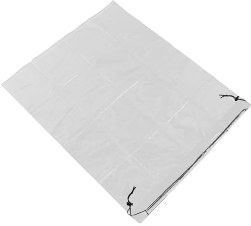 BAZEITFLOW Bolsa Protectora Transparente de PE para Plantas Exterior 80x100 Cm, Cubierta Antiheladas Reutilizable Resistente Lluvia para Protección Vegetal Invernal