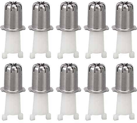 Näshårsklippare ersättningshuvuden 10 stycken universella precisionsblad huvuden för näshårstrimmer bekväm trimning och rakning Perfekt för män och resor plast och stål