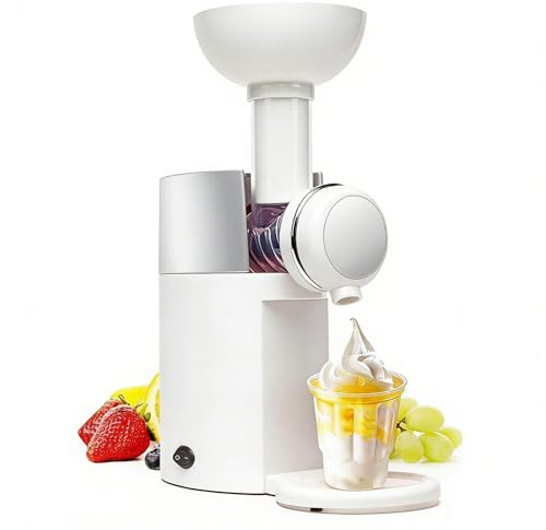 Máquina De Postres Congelados, Máquina Casera De Helado Diy, Máquina De Helado Suave Para El Hogar, Fabricador De Yogur Congelado Y Sorbete De 500ml, Yogur Congelado De Servicio Suave, Máquina white