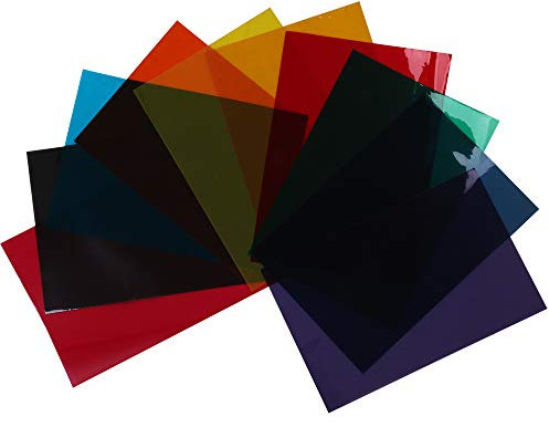 HOHOFILM Fensterfolie, selbstklebend, A4, 21 x 29,7 cm, 10 Farben