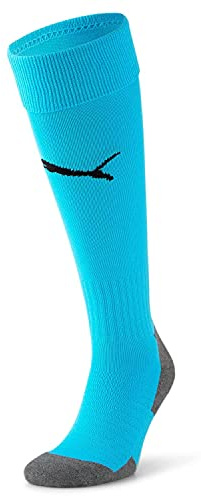PUMA herr Fotboll Strumpor Team Liga Socks Core, Blå atoll-Puma svart, 3