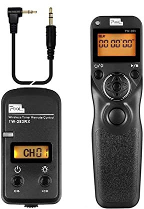 Télécommande Intervallomètre Pixel TW283 Déclencheur à Distance pour Canon RS-60E3 EOS R R6 90D 200D 850D SX70HS Rebel T7i pour Olympus OM-1 EM1X EM1-III pour Fuji GFX100 GFX50R XT3 XT4 XT30II et plus