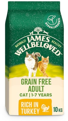 James Wellbeloved Cat Adult Hypoallergenic Dry Food Grain Free Turkey 10 kg