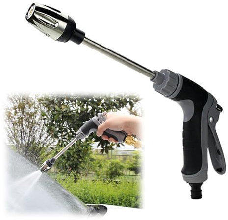 Turbo Washer para manguera de jardín Turbowasher para manguera de jardín, manguera de jardín, pistola de agua de alta presión con flujo de agua ajustable para riego de jardín, lavado de coches, duchas