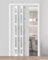 Folding Accordion Door, PVC & Acrylic Internal Concertina Gate for Cabinet, Closet, Kitchen, Hallway Divider Screen