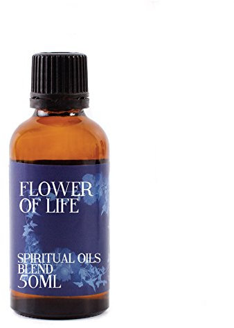 Mystix London | Flower of Life Spiritual Essential Oil Blend 50 ml | Cassia • Cypress • Frankincense • Grapefruit • Rosemary | Sacred Geometry & Creation | Vegan, GMO Free