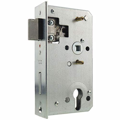 Einsteckschloss für Schlosskästen 50mm Rohr Stulp 43x167 mm Dorn 60 PZ/W 72/8 Tor-Ersatzschloss von INTRA-TEC