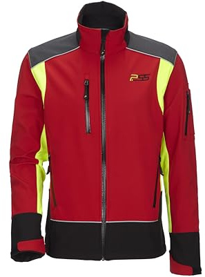 PSS Softshelljacke X-treme Shell Rot/Gelb Größe 4XL