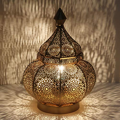 Casa Moro | Lampe de table orientale Gohar à l'aspect or antique hauteur 30 cm avec douille e14 | LN2090