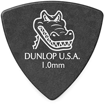 Dunlop plektrum – 572P1.0 gator grepp liten triangel 1,00 mm – paket 6