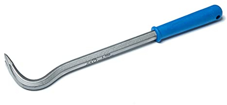 Juco Nageleisen & Brechstange, Brecheisen induktiv gehärtet, Hebeleisen lackiert, Kuhfuß für jede Werkstatt, Nagelheber flach 300mm, Doppeltes Mehrzweck-Montiereisen 460 g