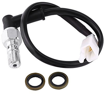 Interruttore universale della luce della pressione del freno idraulico del motociclo, interruttore di pressione della frizione del freno del fanale posteriore con rondelle per moto(M10*1mm)