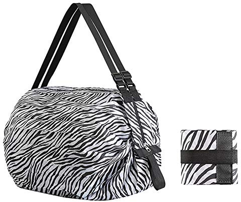 JUVEL Faltbare Einkaufstaschen, wiederverwendbare Einkaufstasche, praktische Einkaufstasche, Polyester, langlebig, waschbar, große Kapazität, zum Einkaufen Home Travel Outdoor Camping
