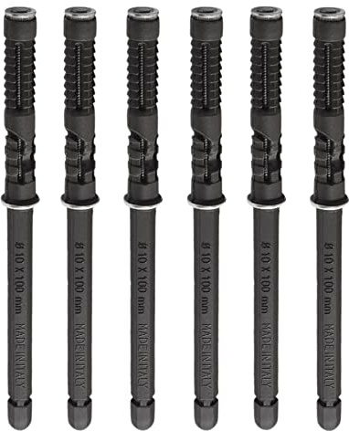 Gedotec Tablarträger Stahl braun verzinkt - CLEAR | 6 Stück Regalträger Metall - Schwerlastträger | Regalhalterung Wand-Montage | Regal-Bodenträger unsichtbar | Wandregalträger verzinkt (10x100 mm)