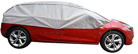 Scheibenschutz Halbgarage für Winter Sommer Herbst kompatibel mit Seat Arona - Autoabdeckung Kleinwagen grau Aussen und Ihnnen Bereich