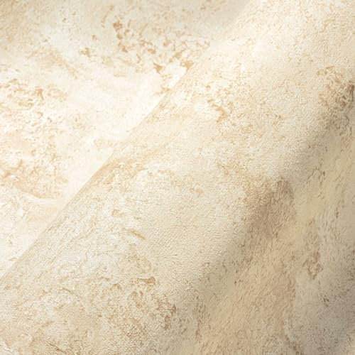 A.S. Création Steintapete Beige Creme THE BOS 388237 Vliestapete Stein 10,05 m x 0,53 m Made in Germany