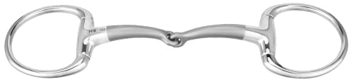 Sprenger SATINOX Pony Olivenkopftrense 14 mm einfach gebrochen - Edelstahl rostfrei, 115 mm Weite