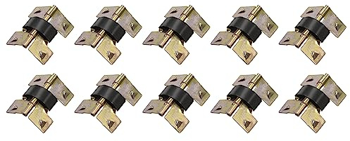 METALLIXITY Charnières à ressort chargées (20mm x 16mm x 6mm) 51 Pcs, Fer Charnière à ressort - pour Porte, Fenêtre, Lunettes