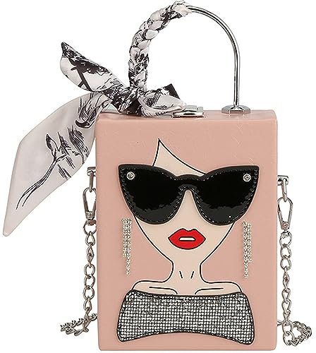 Daisy House Neuheit personalisierte Frauen 3D Damen Gesicht PU Leder Top Griff Satchel Handtaschen Einkaufstasche