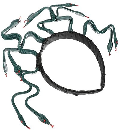 ABOOFAN 3stücke Medusa Cosplay Kopfschmuck Schlangen Stirnband Für Halloween Und Karneval Dekoratives Accessoire Tiefgrün Für Partys Und Kostüme Langlebig Und Bequem Zu Tragen